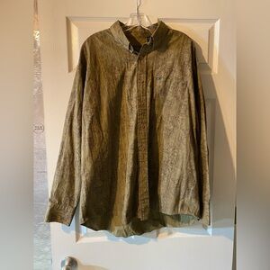 Izod Jeans Button Up Adult XL Mens Multicolor Long Sleeve 100% Cotton Shirt